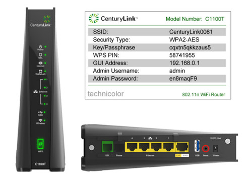 Centurylink technicolor c1100t - technicolor,